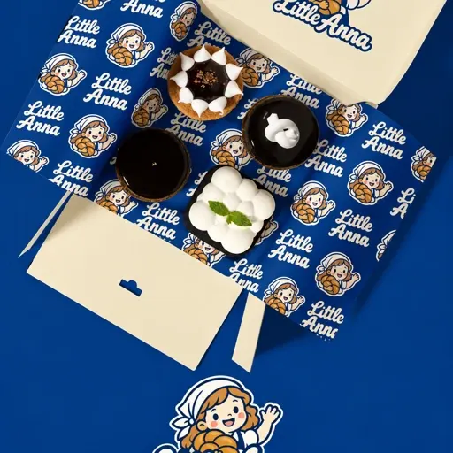 Little Anna pattern packaging with pastries
