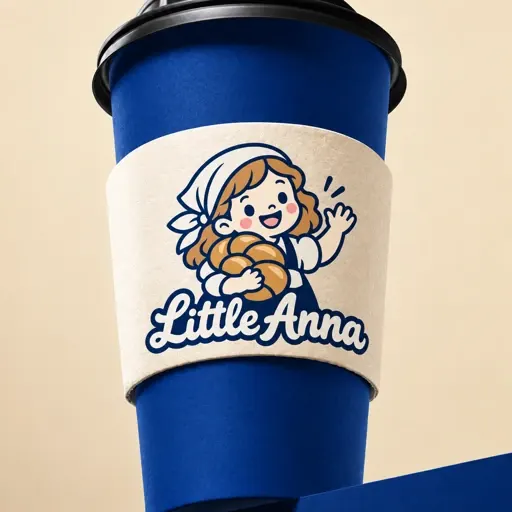 Little Anna coffee cup sleeve