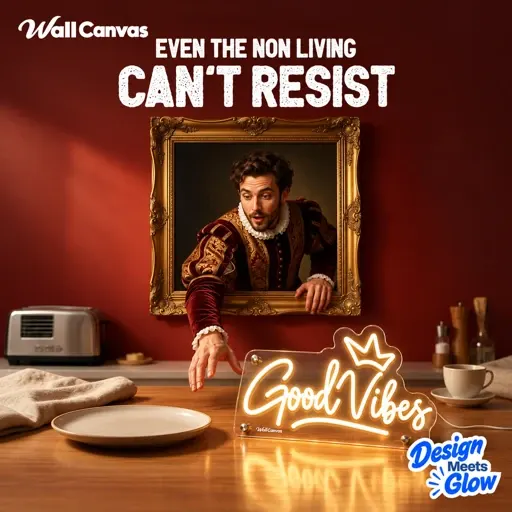Wall Canvas “Even the non living can’t resist” ad