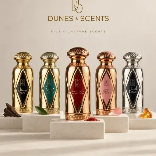 Dunes & Scents, five signature scents