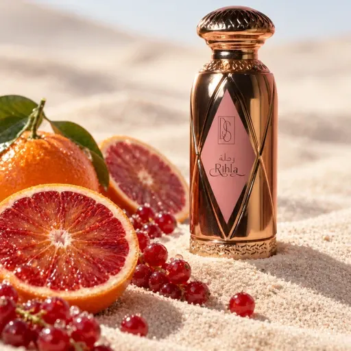 Rihla with blood orange on sand