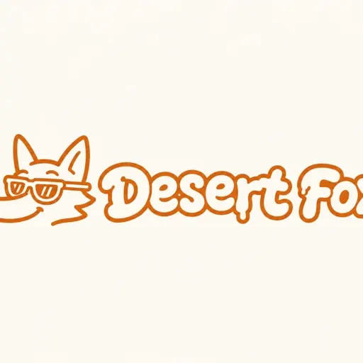 Desert Fox horizontal lockup