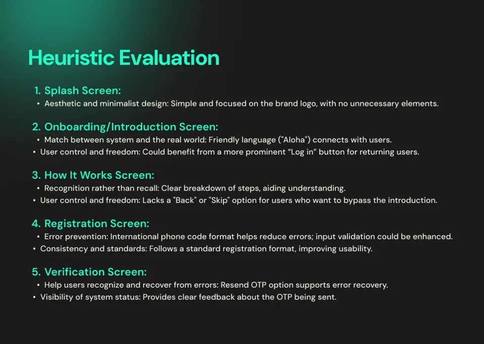 Mini Minds, heuristic evaluation