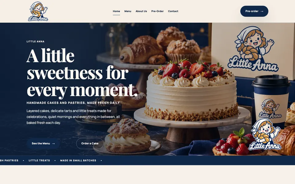 Little Anna, desktop homepage