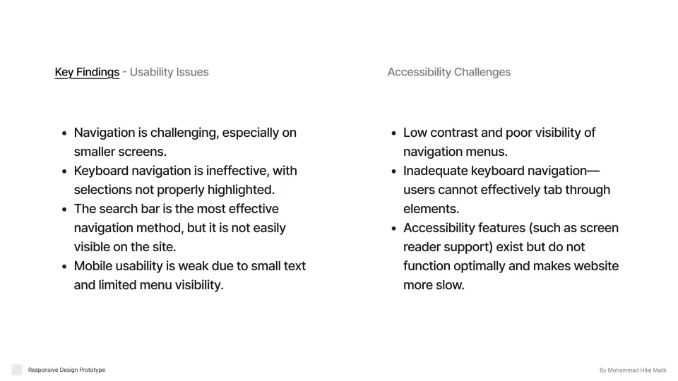 Zara redesign, key findings